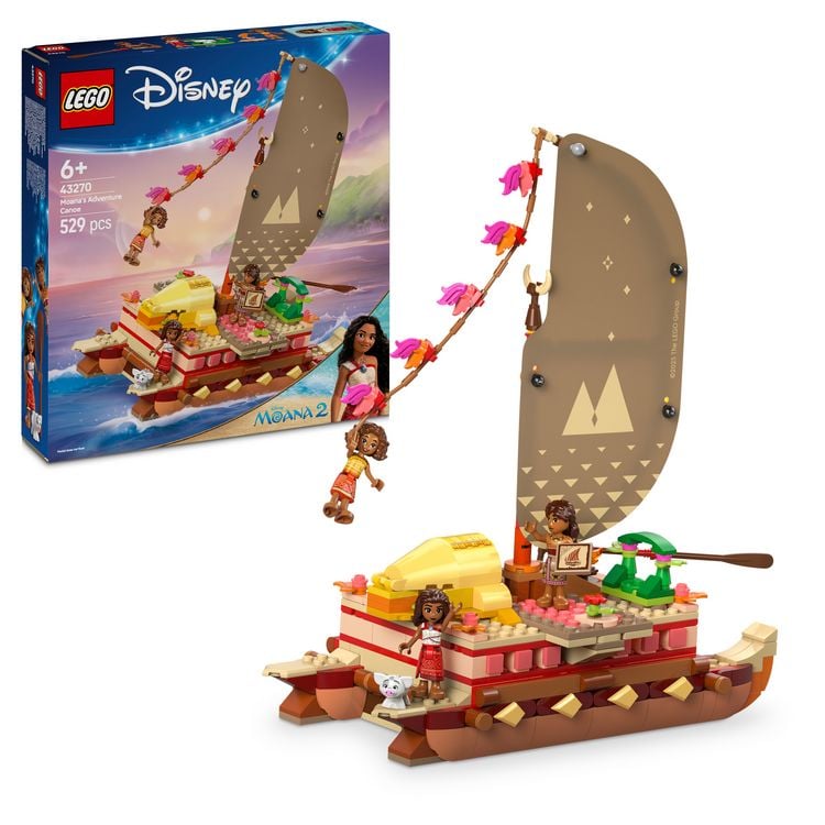 Produktbild: LEGO ǀ Disney 43270 Vaianas Abenteuerflo&szlig;, Spielzeug f&uuml;r M&auml;dchen