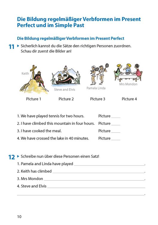 Produktbild: Simple Past & Present Perfect. Englisch ab 6. Klasse und f&uuml;r Erwachsene, A5-Heft