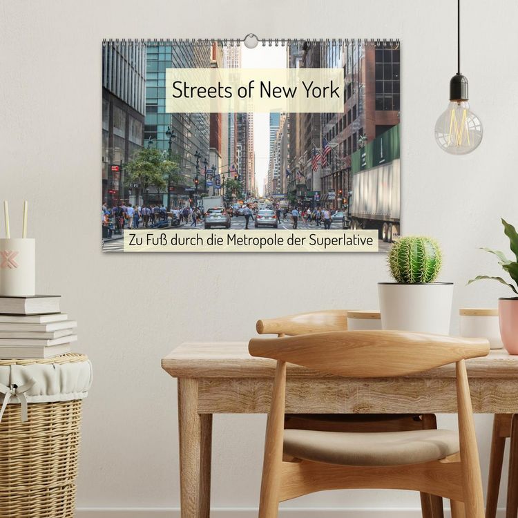Produktbild: Streets of New York - Zu Fu&szlig; durch die Metropole der Superlative (Wandkalender 2026 DIN A3 quer), CALVENDO Monatskalender