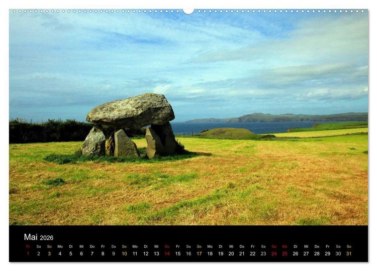 Produktbild: Wales Pembrokeshire - Natur im Fokus- (hochwertiger Premium Wandkalender 2026 DIN A2 quer), Kunstdruck in Hochglanz