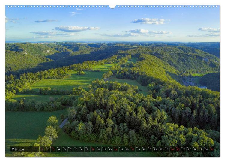 Produktbild: Mein Donautal aus der Luft (Wandkalender 2026 DIN A2 quer), CALVENDO Monatskalender