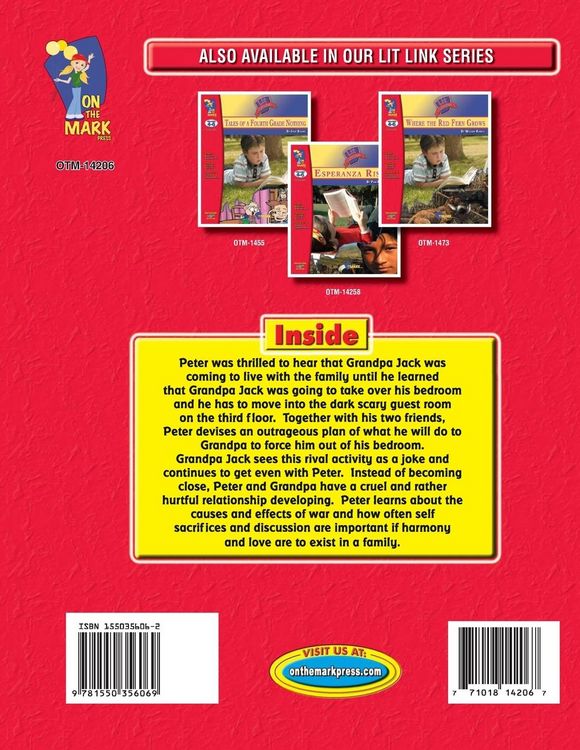 Produktbild: The War with Grandpa, by R.K. Smith Lit Link Grades 4-6