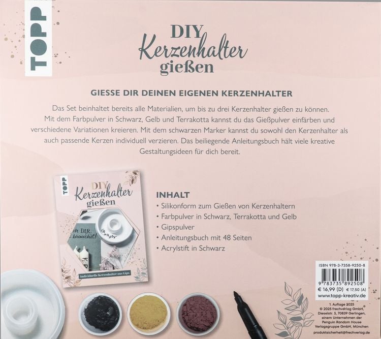 Produktbild: Kreativ-Set - Kerzenhalter gie&szlig;en