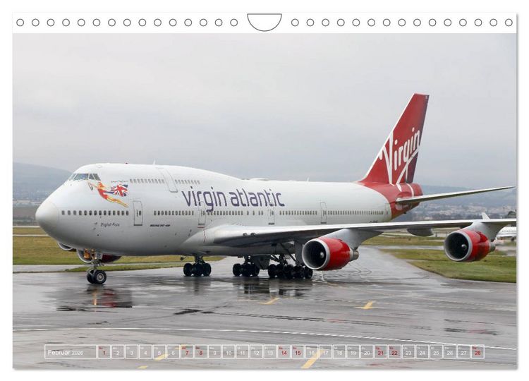Produktbild: Boeing 747 - die K&ouml;nigin der L&uuml;fte (Wandkalender 2026 DIN A4 quer), CALVENDO Monatskalender