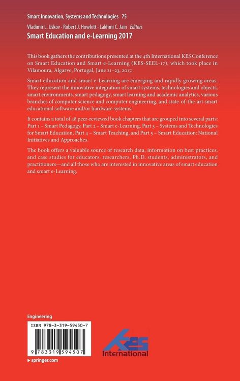 Produktbild: Smart Education and e-Learning 2017