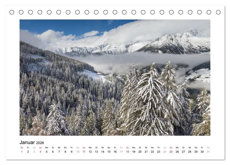 Produktbild: Sehnsucht nach S&uuml;dtirol (Tischkalender 2026 DIN A5 quer), CALVENDO Monatskalender