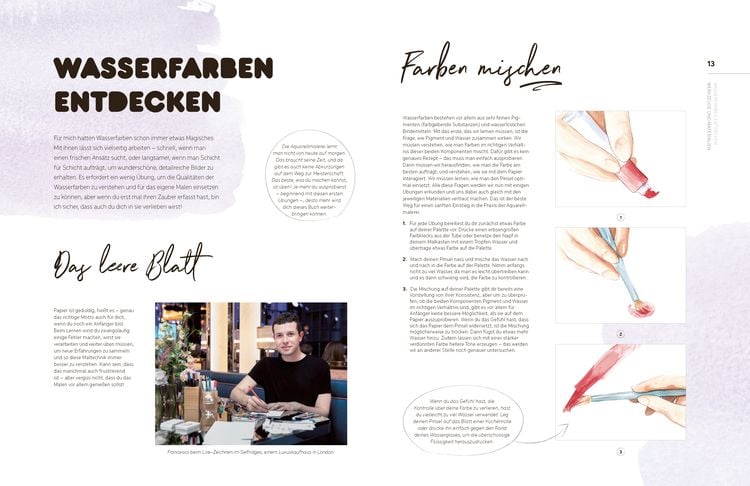 Produktbild: Watercolor Fashion Illustration. Schritt f&uuml;r Schritt zur perfekten Modeillustrationen mit Wasserfarben.