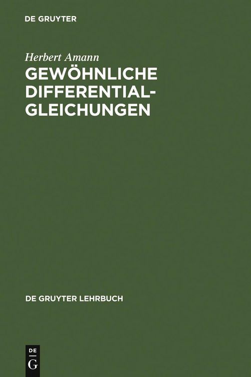 Produktbild: Gew&ouml;hnliche Differentialgleichungen