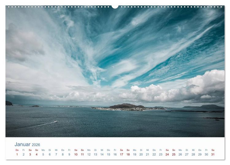 Produktbild: Nordkapp - Norwegens K&uuml;stenlandschaft (hochwertiger Premium Wandkalender 2026 DIN A2 quer), Kunstdruck in Hochglanz