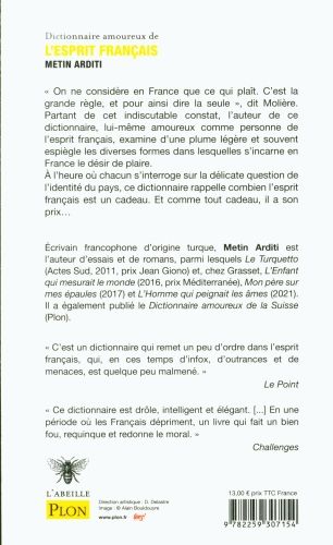 Produktbild: Dictionnaire amoureux de l'esprit fran&ccedil;ais
