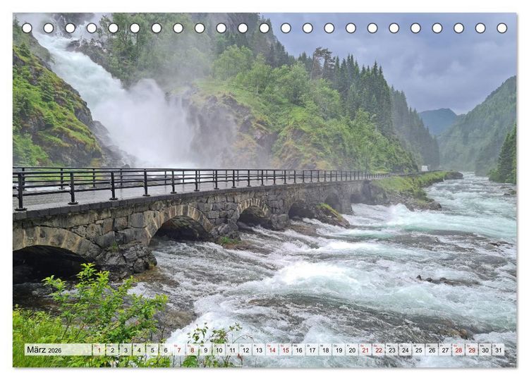 Produktbild: Norwegen erkunden mit dem Wohnmobil (Tischkalender 2026 DIN A5 quer), CALVENDO Monatskalender
