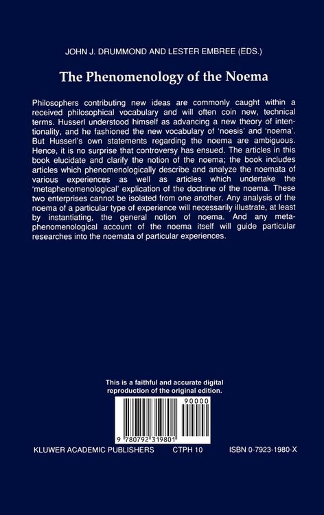 Produktbild: The Phenomenology of the Noema