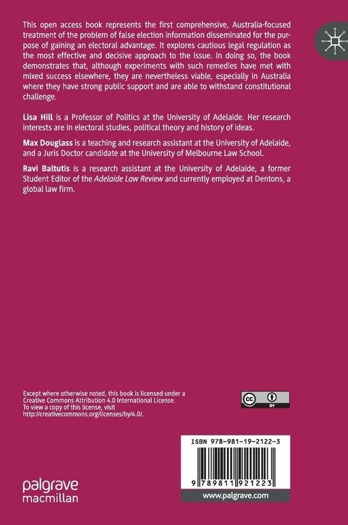 Produktbild: How and Why to Regulate False Political Advertising in Australia