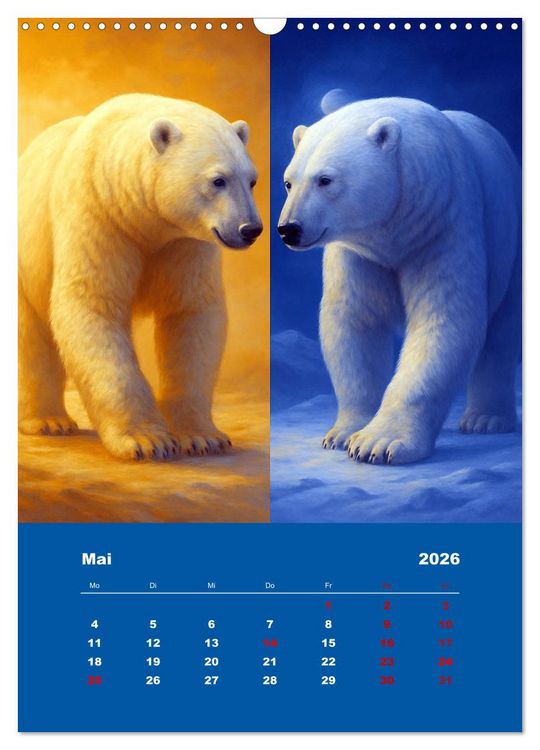 Produktbild: Spiegelwildnis (Wandkalender 2026 DIN A3 hoch), CALVENDO Monatskalender