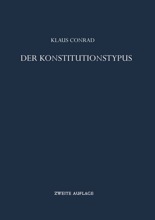 Produktbild: Der Konstitutionstypus