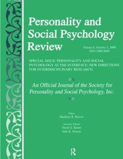 Produktbild: Personality and Social Psychology at the Interface