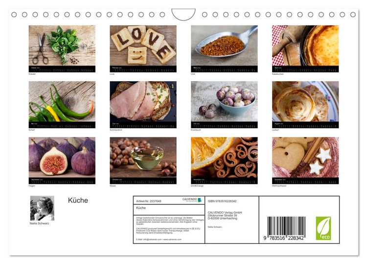 Produktbild: K&uuml;che (Wandkalender 2026 DIN A4 quer), CALVENDO Monatskalender