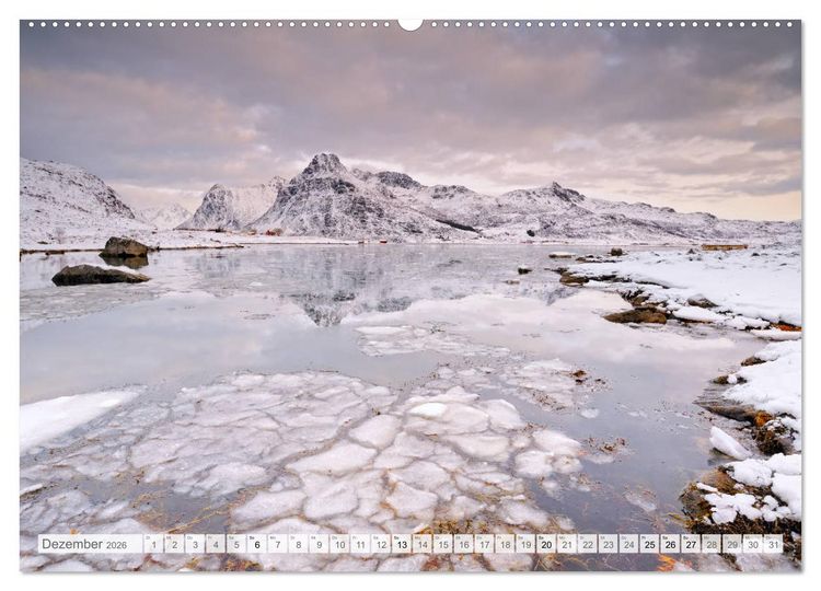 Produktbild: Traumziel Lofoten (hochwertiger Premium Wandkalender 2026 DIN A2 quer), Kunstdruck in Hochglanz