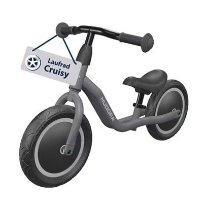 Produktbild: HUDORA 10923 - Laufrad Cruisy 10 shadow, für Kinder von 73-100 cm, Sitzhöhe: 24-31,5 cm