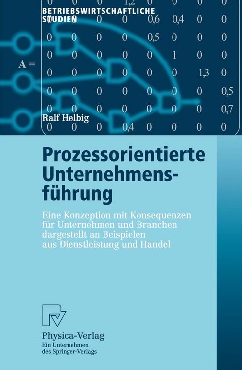 Produktbild: Prozessorientierte Unternehmensf&uuml;hrung