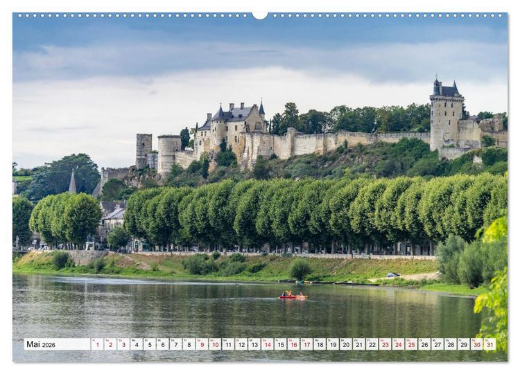 Produktbild: Die Schl&ouml;sser im Tal der Loire (hochwertiger Premium Wandkalender 2026 DIN A2 quer), Kunstdruck in Hochglanz