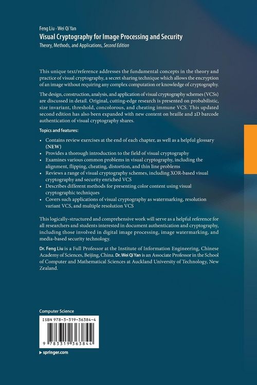 Produktbild: Visual Cryptography for Image Processing and Security