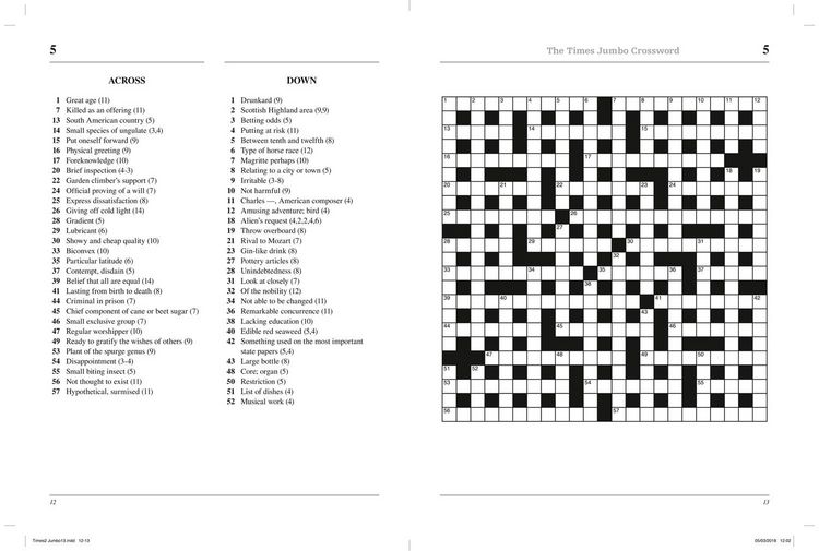 Produktbild: TIMES JUMBO CROSSWORD 13 PB