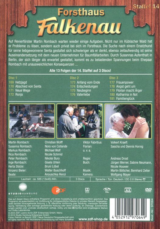 Produktbild: Forsthaus Falkenau - Staffel 14 [3 DVDs]