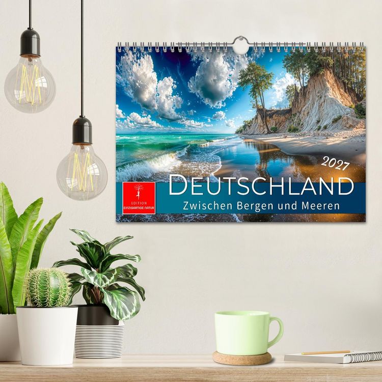 Produktbild: Deutschland - zwischen Bergen und Meeren (Wandkalender 2027 DIN A4 quer), CALVENDO Monatskalender