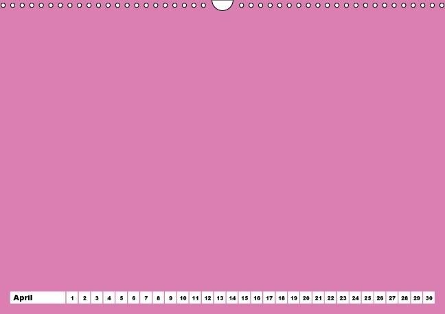 Produktbild: Bunter Bastelkalender f&uuml;r M&auml;dchen (Wandkalender immerw&auml;hrend DIN A3 quer)