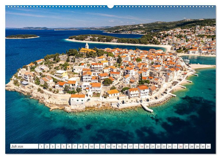 Produktbild: Kroatien von oben (hochwertiger Premium Wandkalender 2026 DIN A2 quer), Kunstdruck in Hochglanz