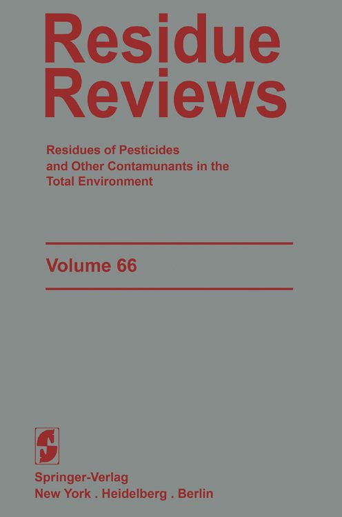 Produktbild: Residue Reviews