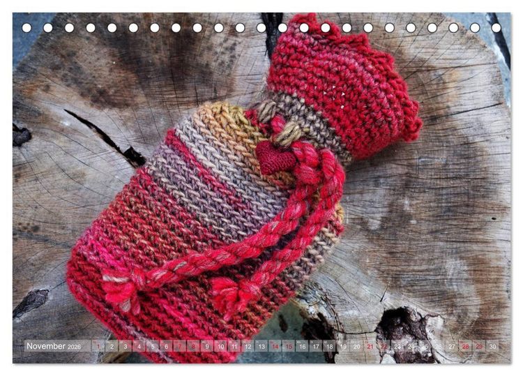 Produktbild: H&auml;kelimpressionen - Geh&auml;kelte Ideen f&uuml;r Haus und Garten (Tischkalender 2026 DIN A5 quer), CALVENDO Monatskalender