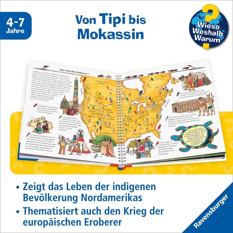 Produktbild: Wieso? Weshalb? Warum?, Band 18 - Bei den Indianern