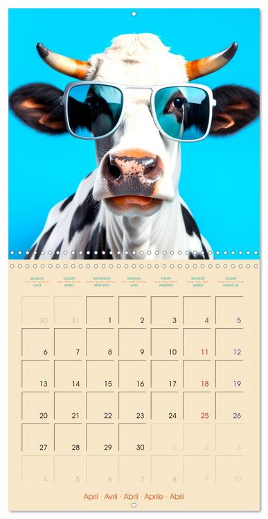 Produktbild: I see you - Animals with glasses (Wall Calendar 2026 12 &times; 12 Inch) CALVENDO 12 Month Wall Calendar