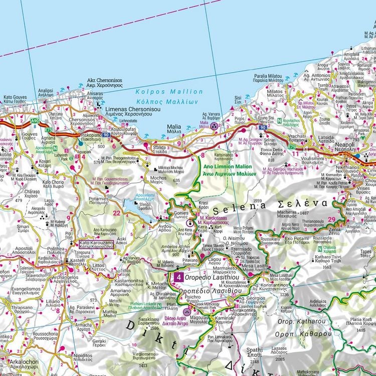 Kreta, Straßen- und Freizeitkarte 1:150.000, freytag & berndt