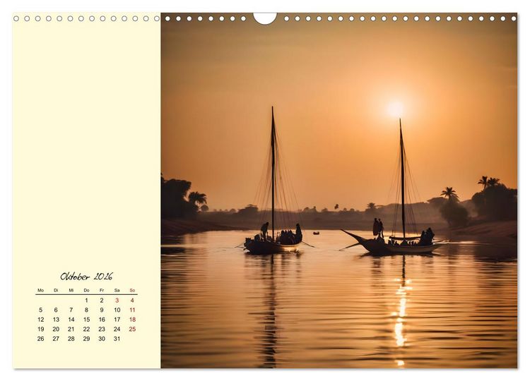 Produktbild: Momente in &Auml;gypten (Wandkalender 2026 DIN A3 quer), CALVENDO Monatskalender