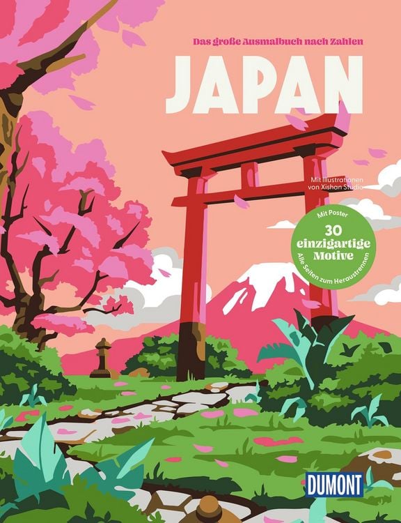 Japan - Das große Ausmalbuch nach Zahlen