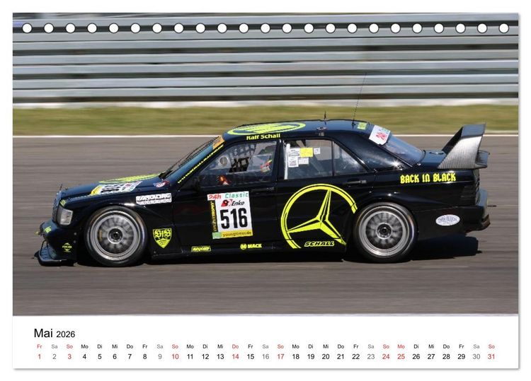 Produktbild: Motorsport in Deutschland (Tischkalender 2026 DIN A5 quer), CALVENDO Monatskalender