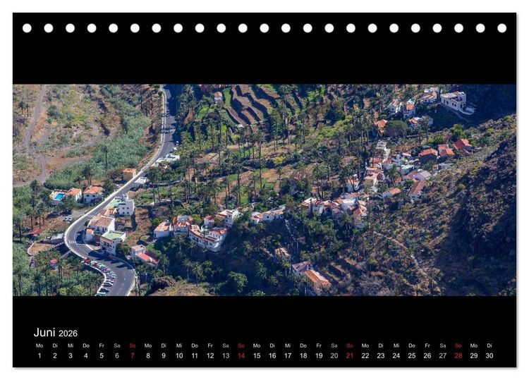 Produktbild: La Gomera - Kanarisches Naturparadies (Tischkalender 2026 DIN A5 quer), CALVENDO Monatskalender