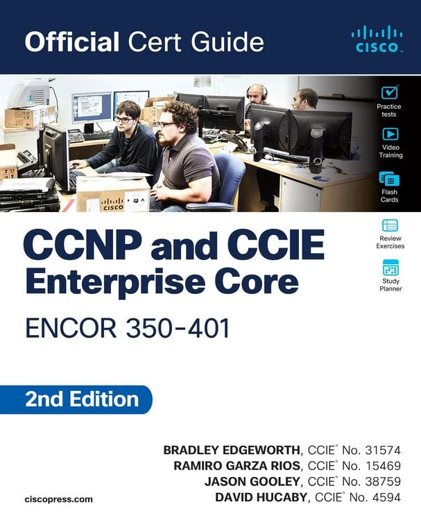Produktbild: CCNP and CCIE Enterprise Core ENCOR 350-401 Official Cert Guide