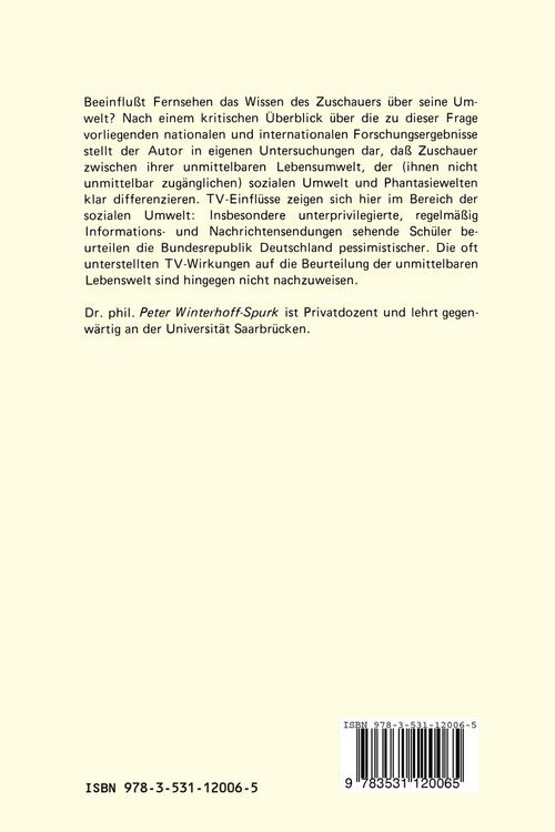 Produktbild: Fernsehen und Weltwissen