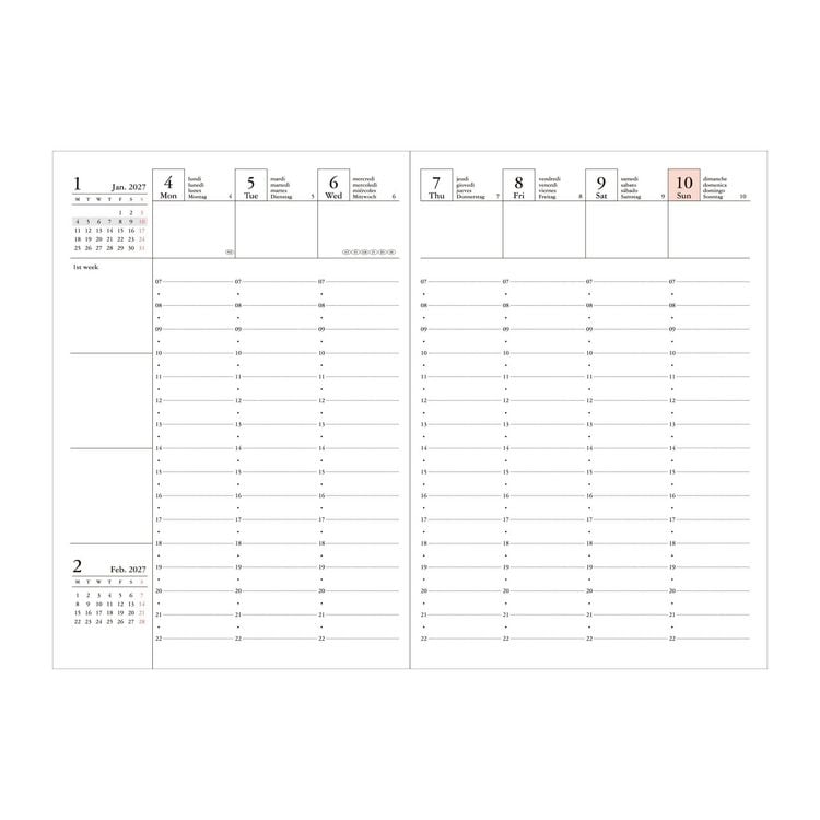 Produktbild: MARK'S 2026/27 Diary A6 Gradient // Black