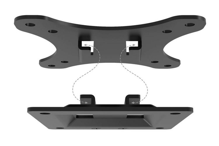 Produktbild: Digitus DA-90303-1 Monitor-Wandhalterung 1 Display(s) 33,0 cm (13") - 81,3 cm (32") Schwarz Starr