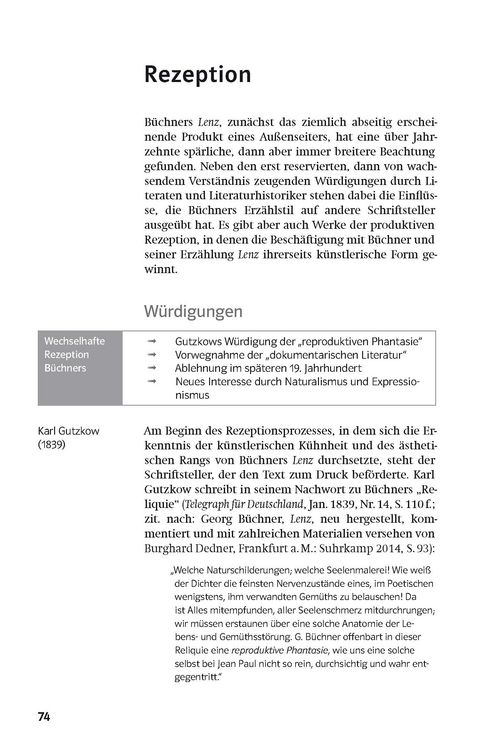 Produktbild: Klett Lekt&uuml;rehilfen B&uuml;chner "Lenz"