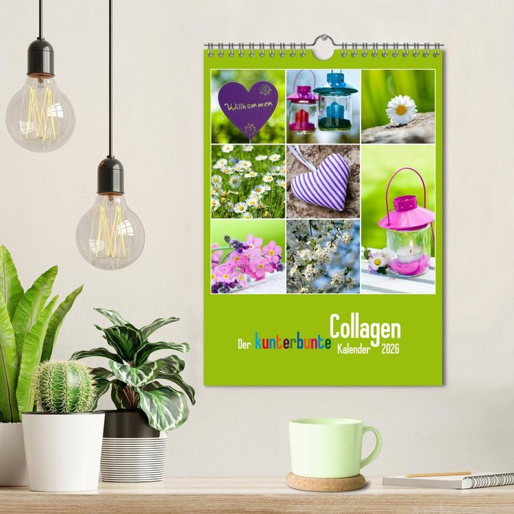 Produktbild: Der kunterbunte Collagen Kalender (Wandkalender 2026 DIN A4 hoch), CALVENDO Monatskalender
