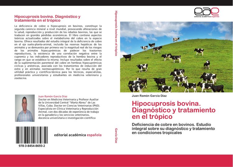 Produktbild: Hipocuprosis bovina. Diagn&oacute;stico y tratamiento en el tr&oacute;pico