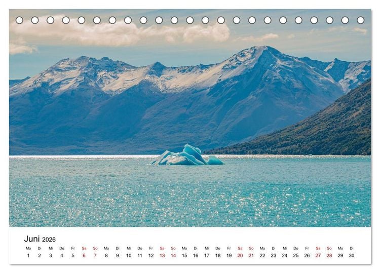 Produktbild: Patagonien, Los Glaciares Nationalpark: Perito Moreno Gletscher (Tischkalender 2026 DIN A5 quer), CALVENDO Monatskalender
