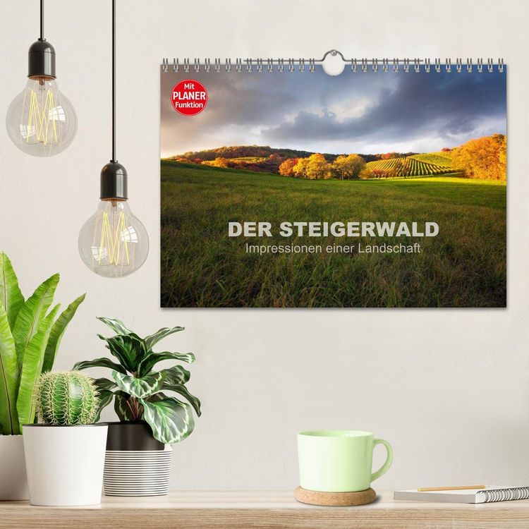 Produktbild: DER STEIGERWALD - Impressionen einer Landschaft (Wandkalender 2026 DIN A4 quer), CALVENDO Monatskalender