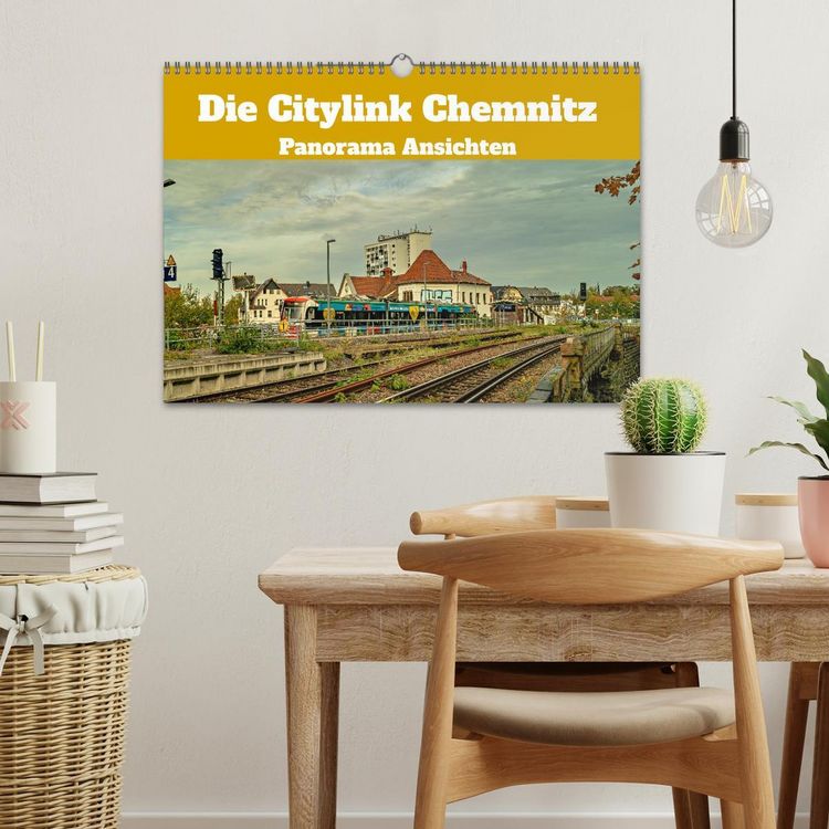 Produktbild: Die Citylink Chemnitz Panorama Ansichten (Wandkalender 2026 DIN A3 quer), CALVENDO Monatskalender